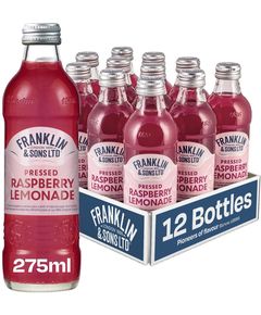 Franklin & Sons Напій Лимонад Малина Pressed Raspberry Lemonade б/a сильногазований упаковка 12шт*275 мл