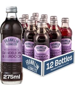 Franklin & Sons Напій Кульбаба та Реп'ях Traditional Dandelion & Burdock б/а сильгазований упаковка 12шт*275 мл