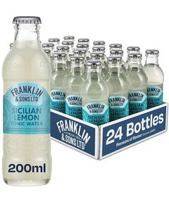 Franklin & Sons Напій Тонік Сицилійський Лимон Sicilian Lemon Tonic Water б/а сильногазований упаковка 24шт*200 мл