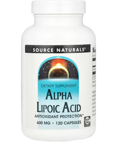 Source Naturals Альфа-Ліпоєва Кислота 600 мг 120 капсул