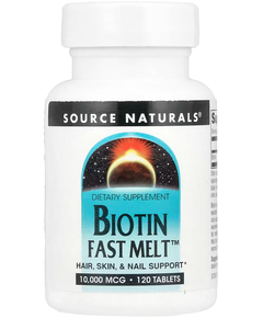 Source Naturals Biotin Fast Melt Біотин 10 000 мкг 120 таблеток