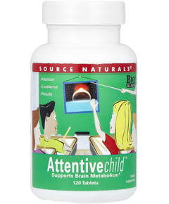Source Naturals Attentive Child Харчова добавка для уваги дітей 120 таблеток