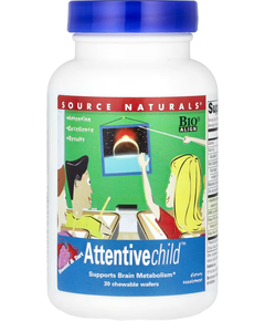 Source Naturals Attentive Child Харчова добавка для уваги дітей 30 жувальних таблеток