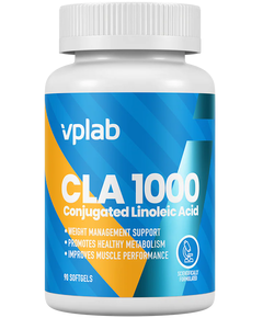 VPlab CLA Кон’югована Лінолева Кислота 1000 мг 90 м'яких капсул