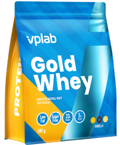 VPlab Gold Whey Протеїн сироватковий суміш зі смаком Ваніль 500 г