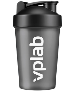 VPlab Спортивний шейкер-блендер з кулькою для змішування напоїв 500 мл, Основний колір: Чорний