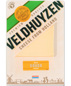 Veldhuyzen Сир Гауда нарізаний слайсами 150 г