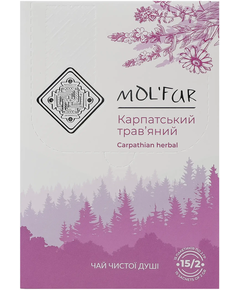 MOL'FAR Чай трав'яний Карпатський органічний пакет 15*2 г