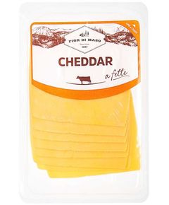 Fior di Maso Сир Чеддер нарізаний слайсами 130 г