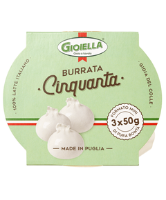 Gioiella Сир Буррата Міні м'який 3шт*50 г