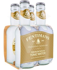 Fentimans Напій Тонік Преміум Індіан Premium Indian Tonic Water б/а сильногазований упаковка 4шт*200 мл