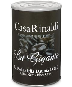Casa Rinaldi Оливки чорні Ла Гіганте з кісточкою La Bella della Daunia DOP 4250 г