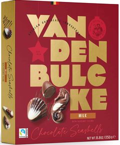 Vandenbulcke Різдвяні цукерки з молочного шоколаду з кремовим праліне Морські Мушлі 250 г