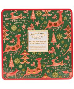 Печиво різдвяне вершкове Farmhouse Biscuits Журавлина-Апельсин-Молочний Шоколад в банці 250 г
