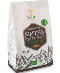 Борошно житнє грубого помолу органічне Екород 800 г
