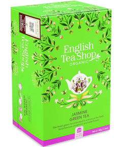 Чай зелений Жасмин органічний English Tea Shop пакетований 20шт*2 г