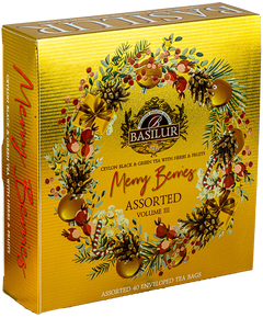 Basilur Набір чаю Різдвяні Ягоди 4 види по 10 пакетиків-саше 73 г