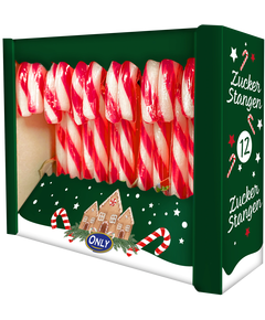 Only Набір льодяників цукрових Посох Санти 12шт. 144 г