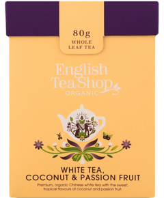 Чай білий Кокос-Маракуйя органічний English Tea Shop розсипний 80 г