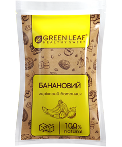 Green Leaf Батончик горіховий без цукру Банановий 40 г