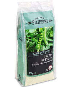 Борошно з горошку зеленого безглютенове органічне Molino Filippini 350 г