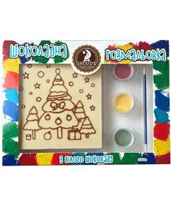 Shoud'e Шоколадна розмальовка з білого шоколаду Ялинка 250 г