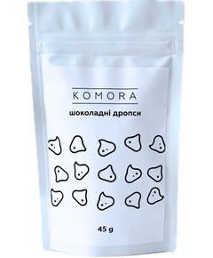 Komora Шоколад чорний в дропсах 45 г