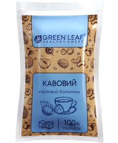 Green Leaf Батончик горіховий без цукру Кавовий 40 г