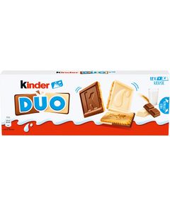 Kinder Duo Печиво в глазурі з молочного та білого шоколаду упаковка 150 г