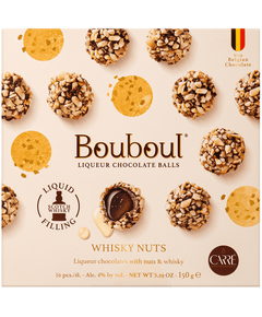 Chocolaterie Carré Цукерки з темного шоколаду з Віскі та Горіхами 150 г