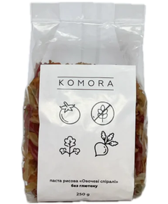 Komora Паста безглютенова рисова Овочеві Спіралі 250 г