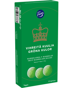 Цукерки мармеладні фруктові веганські Fazer Green 260 г