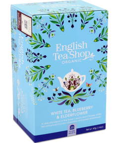 Чай білий Чорниця-Бузина органічний English Tea Shop пакетований 20шт*2 г