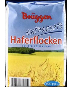 Пластівці вівсяні ніжні з цільного зерна Bruggen Haferflocken Extrazarte 500 г