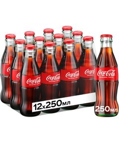 Кола Coca-Cola Original скло упаковка 12шт*250 мл
