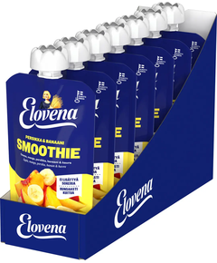 Смузі Персик-Банан Elovena упаковка 7шт*120 мл