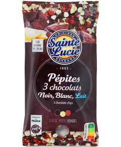 Дропси з чорного, білого та молочного шоколаду Sainte Lucie 100 г