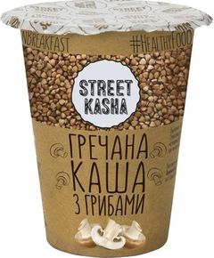 Каша гречена з грибами Street Kasha в стакані 50 г