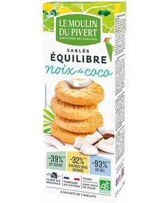 Печиво пісочне з кокосом органічне Le Moulin du Pivert 150 г