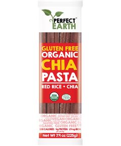 Локшина з червоного рису з насінням Чіа безглютенова органічна Perfect Earth 225 г