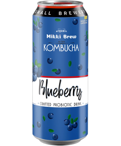 Комбуча Чорниця Mikki Brew ж/б упаковка 12шт*500 мл