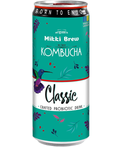 Комбуча Класична Mikki Brew ж/б упаковка 12шт*330 мл