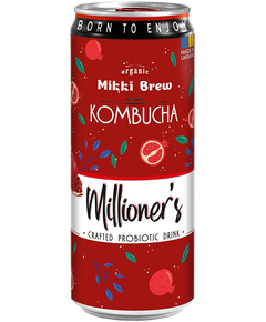 Комбуча Мільйонер Mikki Brew ж/б упаковка 12шт*330 мл