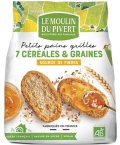 Хлібці злакові органічні Le Moulin du Pivert 225 г