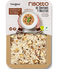 Ризото з білими грибами та шиїтаке безглютенове веганське Trevijano 280 г