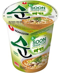 Локшина Овочевий Нудл Суп пшенична Nongshim швидкого приготування в стакані 67 г