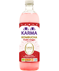 Комбуча органічна без цукру Червоні Фрукти Karma 500 мл