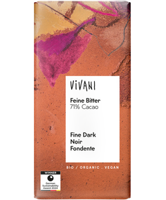 Шоколад чорний 71% Какао з Санто-Домінго органічний Vivani 80 г