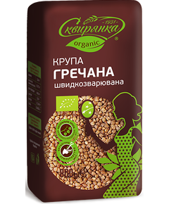 Крупа гречана швидкорозварювальна органічна Сквирянка 800 г