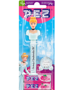 Pez Disney Princesses Іграшка-диспенсер Попелюшка + Фруктові цукерки 2шт*8,5 г